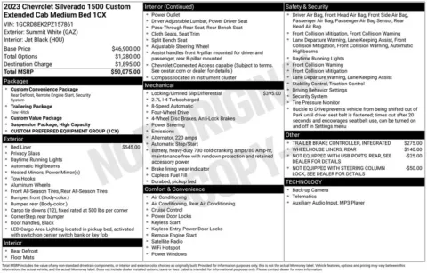 Photos of 2023 Chevrolet Silverado 1500 Custom for sale in Plainwell, MI at Zeigler Ford of Plainwell