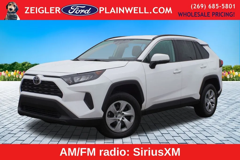 White 2021 Toyota RAV4 LE for sale in Plainwell, MI