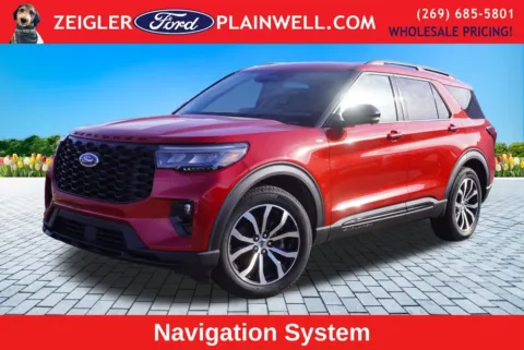 Red 2026 Ford Explorer ST-Line for sale in Plainwell, MI