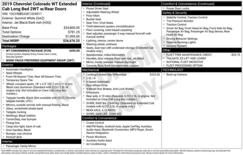 Photos of 2019 Chevrolet Colorado Work Truck for sale in Plainwell, MI at Zeigler Ford of Plainwell