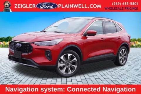 Red 2024 Ford Escape Hybrid Platinum for sale in Plainwell, MI