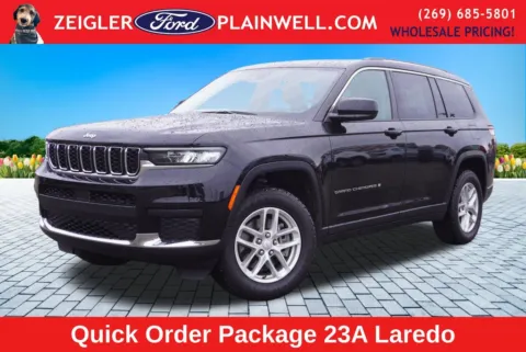 Black 2023 Jeep Grand Cherokee L Laredo for sale in Plainwell, MI