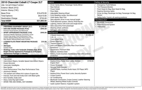 Photos of 2010 Chevrolet Cobalt LT for sale in Plainwell, MI at Zeigler Ford of Plainwell