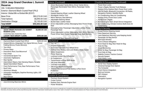 Photos of 2024 Jeep Grand Cherokee L Summit for sale in Plainwell, MI at Zeigler Ford of Plainwell