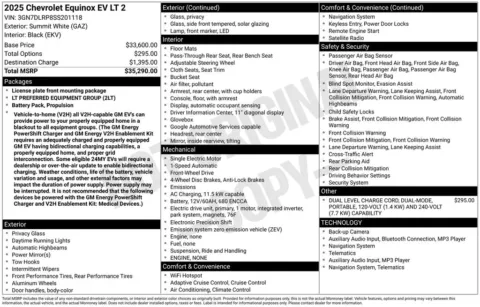Photos of 2025 Chevrolet Equinox EV LT for sale in Plainwell, MI at Zeigler Ford of Plainwell