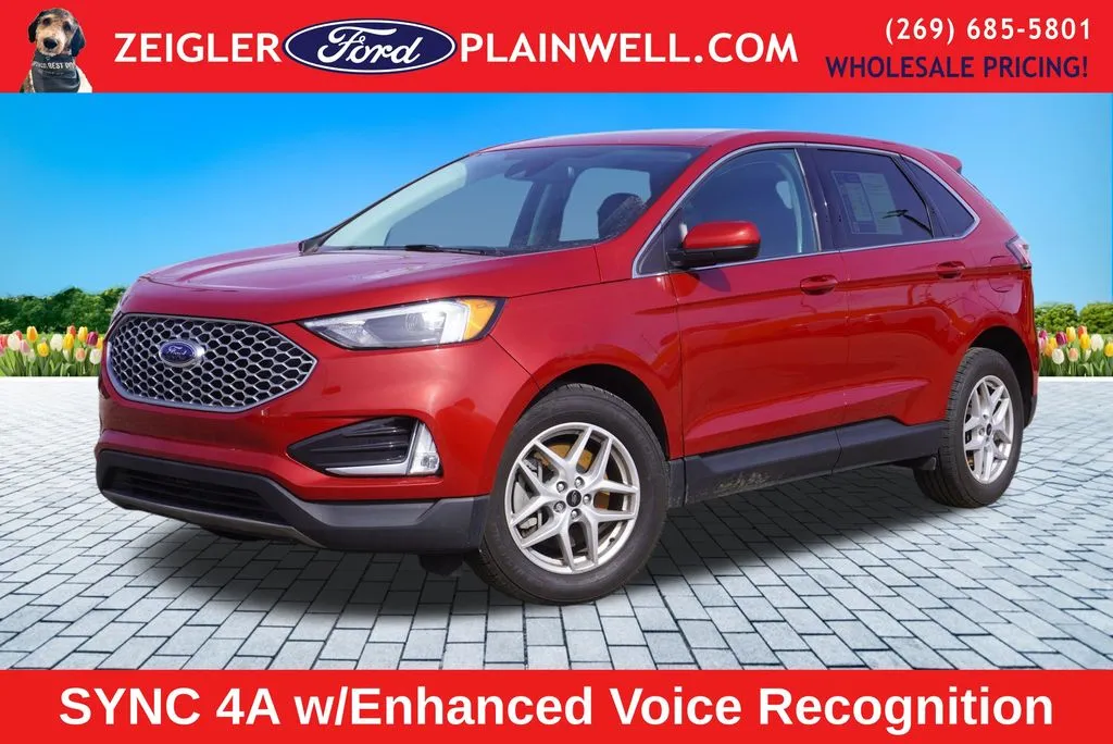 Red 2024 Ford Edge SEL for sale in Plainwell, MI