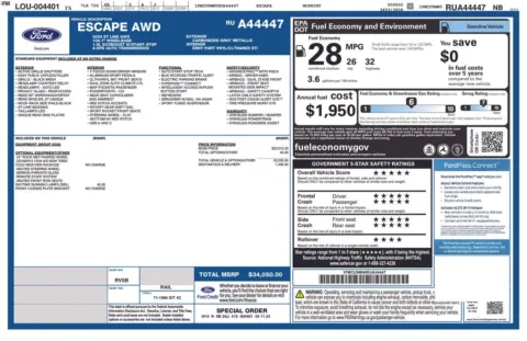 Photos of 2024 Ford Escape ST-Line for sale in Plainwell, MI at Zeigler Ford of Plainwell