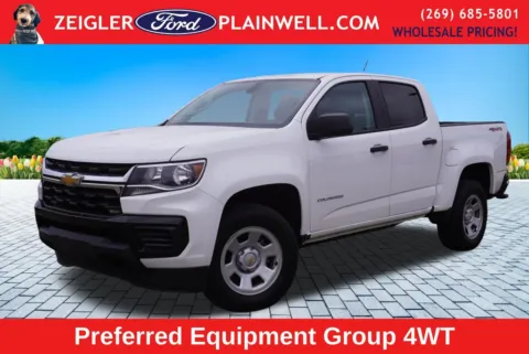 White 2022 Chevrolet Colorado Work Truck for sale in Plainwell, MI