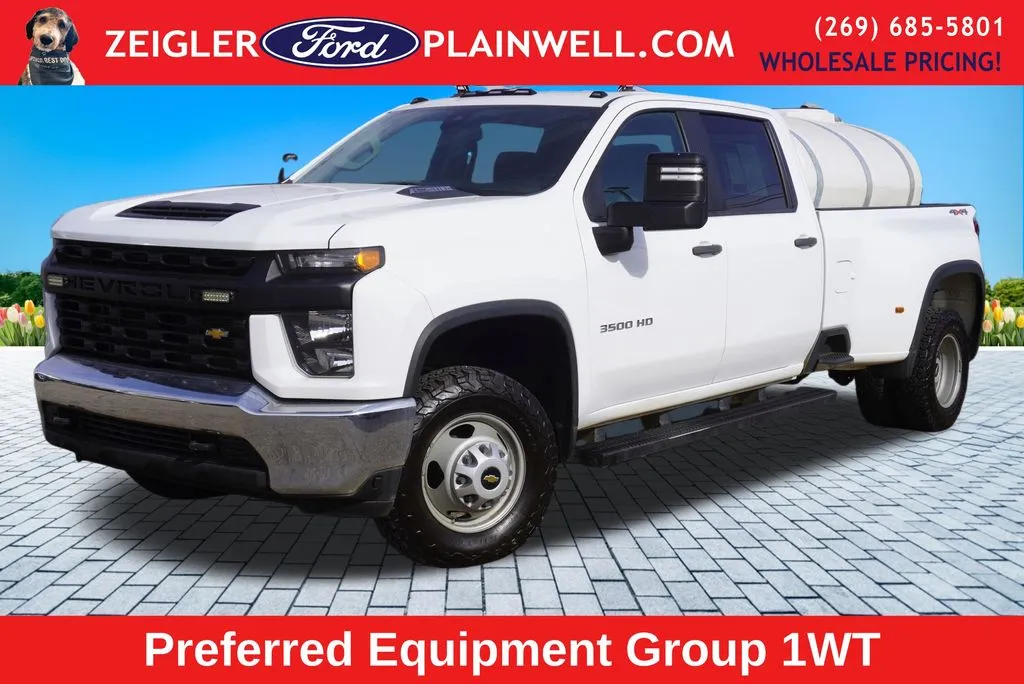 White 2022 Chevrolet Silverado 3500HD Work Truck for sale in Plainwell, MI