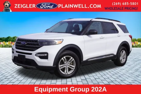 White 2022 Ford Explorer XLT for sale in Plainwell, MI