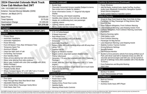 Photos of 2024 Chevrolet Colorado Work Truck for sale in Plainwell, MI at Zeigler Ford of Plainwell