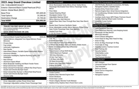 Photos of 2023 Jeep Grand Cherokee Limited for sale in Plainwell, MI at Zeigler Ford of Plainwell