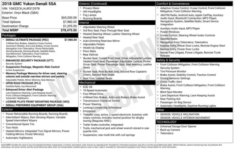 Photos of 2018 GMC Yukon Denali for sale in Plainwell, MI at Zeigler Ford of Plainwell