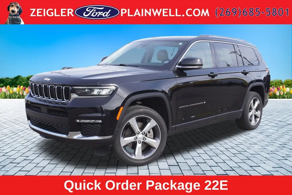 Black 2022 Jeep Grand Cherokee L Limited for sale in Plainwell, MI