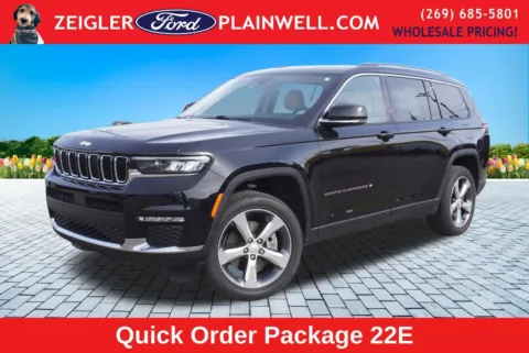 Black 2022 Jeep Grand Cherokee L Limited for sale in Plainwell, MI