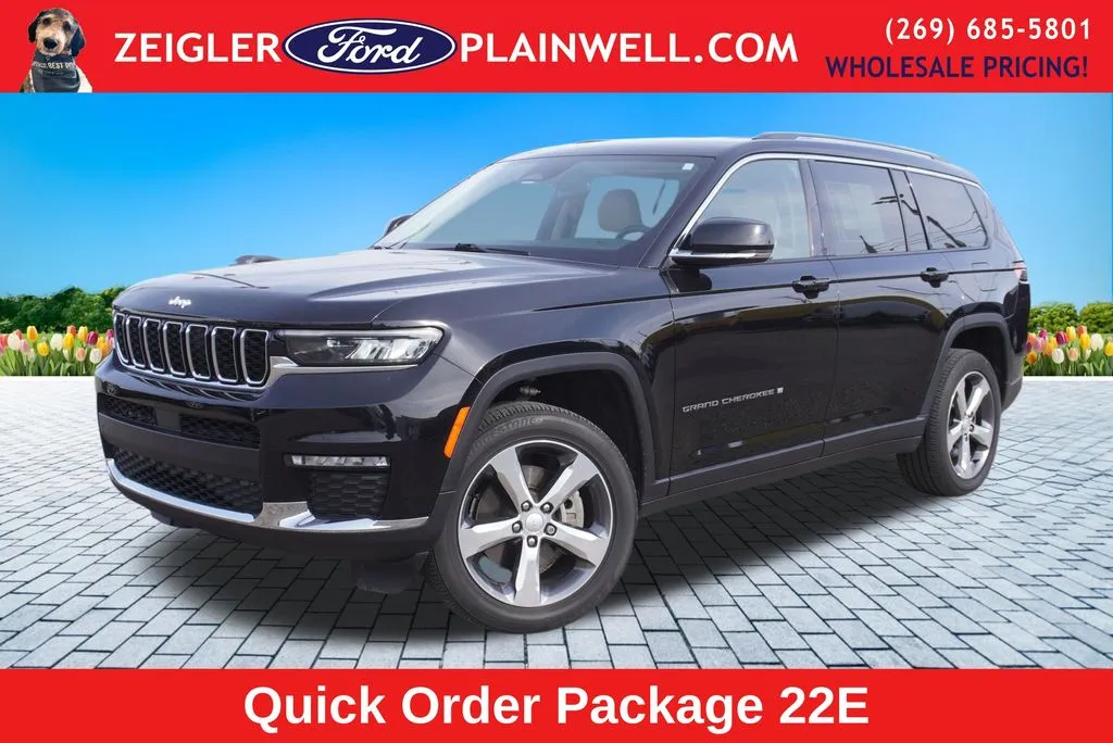 Black 2022 Jeep Grand Cherokee L Limited for sale in Plainwell, MI