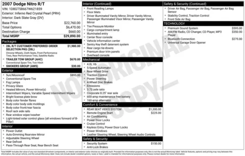 Photos of 2007 Dodge Nitro SLT for sale in Plainwell, MI at Zeigler Ford of Plainwell