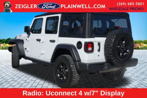 Another view of 2022 Jeep Wrangler Unlimited Willys for sale in Plainwell, MI at Zeigler Ford of Plainwell