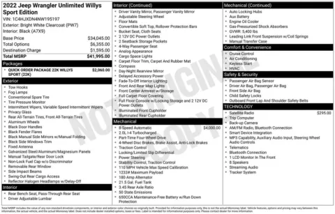 Photos of 2022 Jeep Wrangler Unlimited Willys for sale in Plainwell, MI at Zeigler Ford of Plainwell