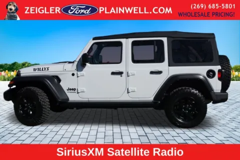 Photos of 2022 Jeep Wrangler Unlimited Willys for sale in Plainwell, MI at Zeigler Ford of Plainwell