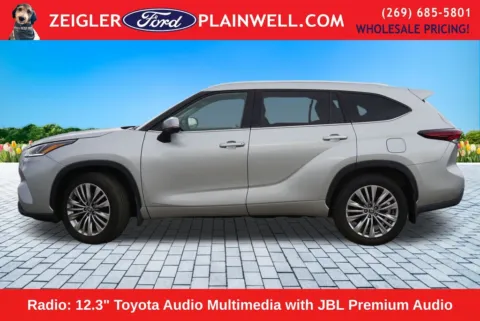 Photos of 2025 Toyota Highlander Hybrid Platinum for sale in Plainwell, MI at Zeigler Ford of Plainwell