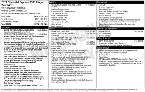 Photos of 2024 Chevrolet Express 2500 Work Van for sale in Plainwell, MI at Zeigler Ford of Plainwell