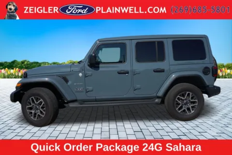 Photos of 2024 Jeep Wrangler Sahara for sale in Plainwell, MI at Zeigler Ford of Plainwell