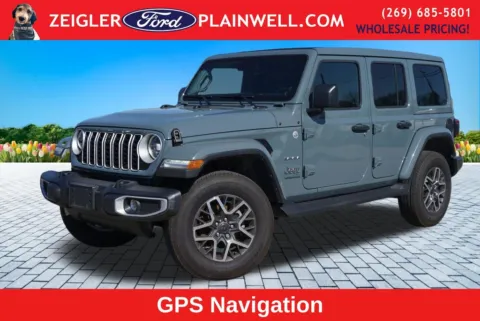 Gray 2024 Jeep Wrangler Sahara for sale in Plainwell, MI