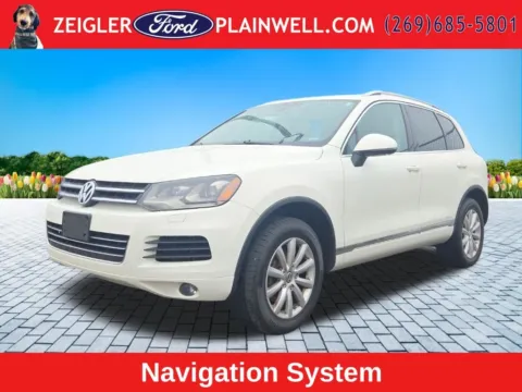 White 2011 Volkswagen Touareg VR6 FSI for sale in Plainwell, MI