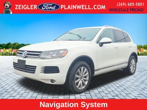 White 2011 Volkswagen Touareg VR6 FSI for sale in Plainwell, MI