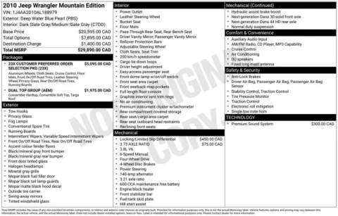 Photos of 2010 Jeep Wrangler Sport for sale in Plainwell, MI at Zeigler Ford of Plainwell