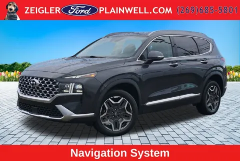 Gray 2023 Hyundai Santa Fe Hybrid Limited for sale in Plainwell, MI