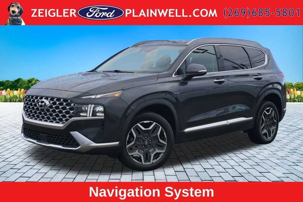 Gray 2023 Hyundai Santa Fe Hybrid Limited for sale in Plainwell, MI