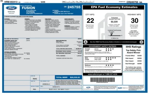 Photos of 2012 Ford Fusion SEL for sale in Plainwell, MI at Zeigler Ford of Plainwell
