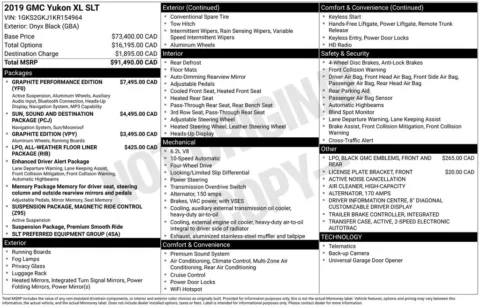 Photos of 2019 GMC Yukon XL SLT for sale in Plainwell, MI at Zeigler Ford of Plainwell