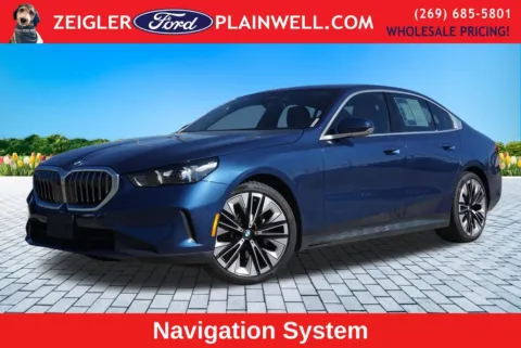 Blue 2024 BMW 5 Series 530i xDrive for sale in Plainwell, MI