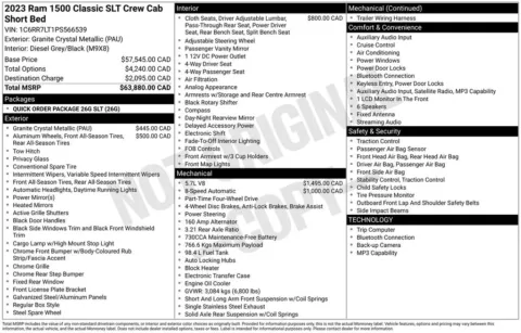 Photos of 2023 Ram 1500 Classic SLT for sale in Plainwell, MI at Zeigler Ford of Plainwell