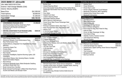 Photos of 2025 BMW X1 xDrive28i for sale in Plainwell, MI at Zeigler Ford of Plainwell