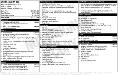 Photos of 2022 Lexus RX 350 for sale in Plainwell, MI at Zeigler Ford of Plainwell