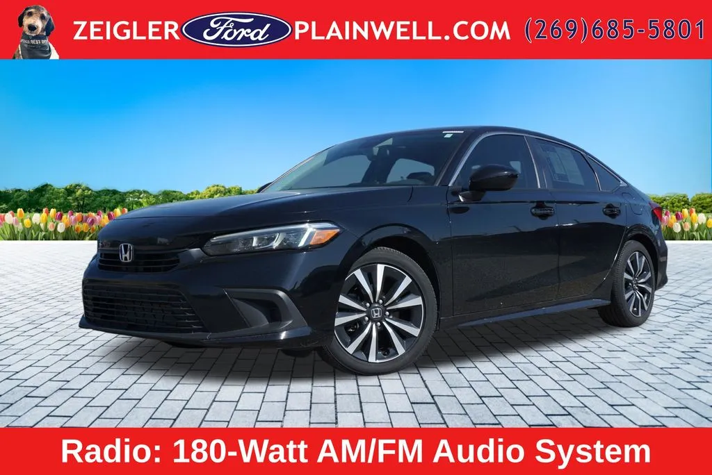 Blue 2022 Honda Civic EX for sale in Plainwell, MI