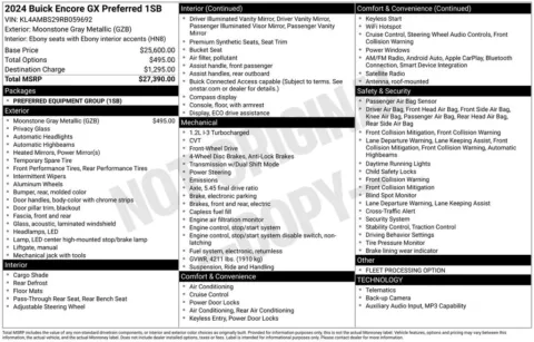 Gray 2024 Buick Encore GX Preferred for sale in Plainwell, MI