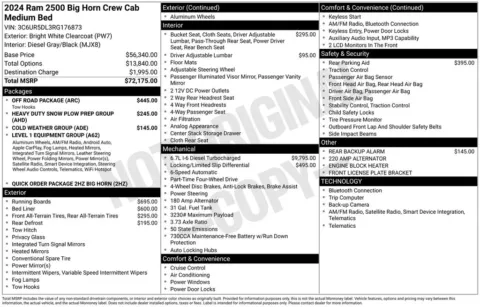 Photos of 2024 Ram 2500 Big Horn for sale in Plainwell, MI at Zeigler Ford of Plainwell