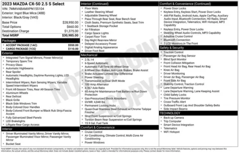 Photos of 2023 Mazda CX-50 2.5 S Select Package for sale in Plainwell, MI at Zeigler Ford of Plainwell