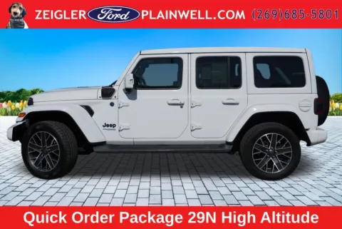 Photos of 2022 Jeep Wrangler Unlimited Sahara High Altitude 4xe for sale in Plainwell, MI at Zeigler Ford of Plainwell