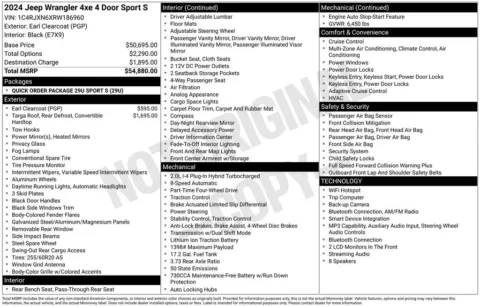 Photos of 2024 Jeep Wrangler Sport S 4xe for sale in Plainwell, MI at Zeigler Ford of Plainwell