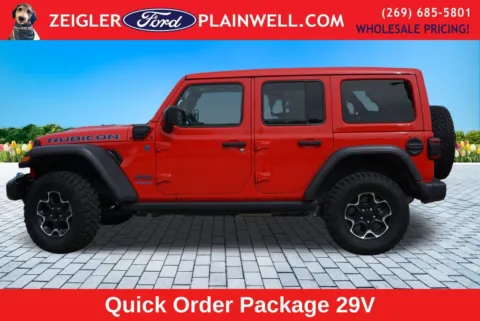 Photos of 2022 Jeep Wrangler Unlimited Rubicon 4xe for sale in Plainwell, MI at Zeigler Ford of Plainwell