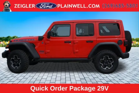 Photos of 2022 Jeep Wrangler Unlimited Rubicon 4xe for sale in Plainwell, MI at Zeigler Ford of Plainwell