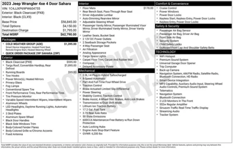 Photos of 2023 Jeep Wrangler Sahara 4xe for sale in Plainwell, MI at Zeigler Ford of Plainwell