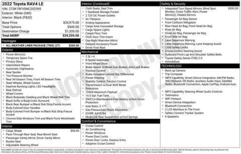 Photos of 2022 Toyota RAV4 LE for sale in Plainwell, MI at Zeigler Ford of Plainwell