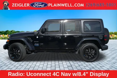 Photos of 2022 Jeep Wrangler Unlimited Sahara 4xe for sale in Plainwell, MI at Zeigler Ford of Plainwell